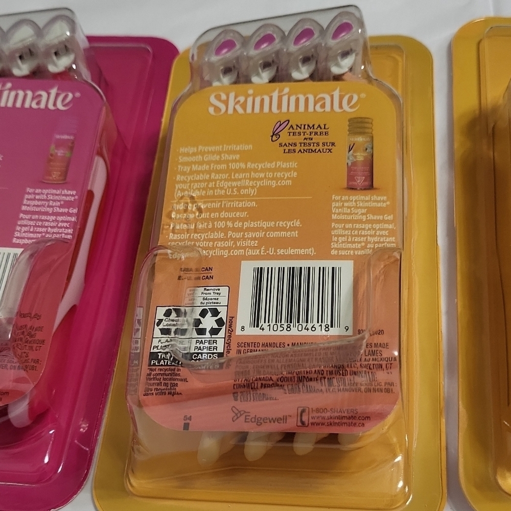 Skintimate Raspberry Rain and Vanilla Sugar Razors - Picture 4 of 13